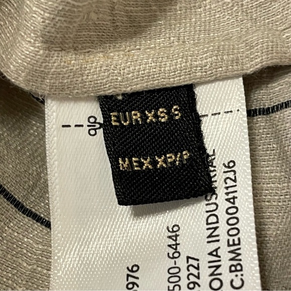 MASSIMO DUTTI NWOT Contrast Striped Linen Blend Shirt - Picture 10 of 13